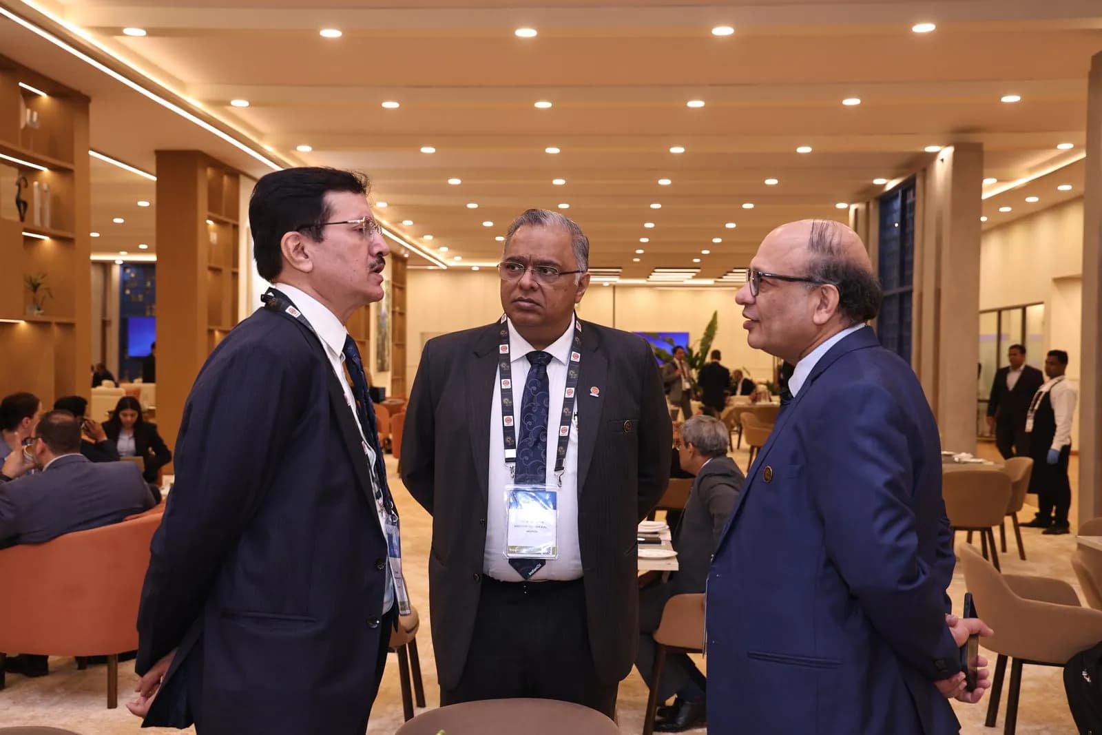 Senior executives in conversation at the India Energy Club